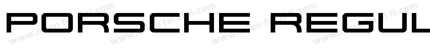 porsche regular字体转换